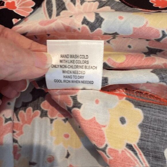 NWT Modcloth Black Floral Paradise Adjustable Tie Strap Dress Mini Size Small - Picture 6 of 9